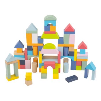 LUPILU® Spieltrommel-Sortiment Stadt/Bunte Bausteine/Meereswelt (Bunte Bausteine) - B-Ware sehr gut