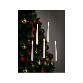LIVARNO home Christbaumkerzen hängend LED, mit Fernbedienung (Weiß) - B-Ware neuwertig