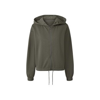 esmara® Damen Sweatjacke, leger mit überschnittenen Schultern - B-Ware