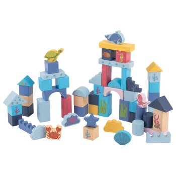 lupilu® Spieltrommel-Sortiment Stadt/Bunte Bausteine/Meereswelt - B-Ware
