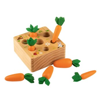lupilu® Stäbchen-Spiel / Holz-Gedächtnisspiel / Buchstabenwürfel-Spiel / Karotten-Steckspiel / Kaktus-Steckspiel - B-Ware