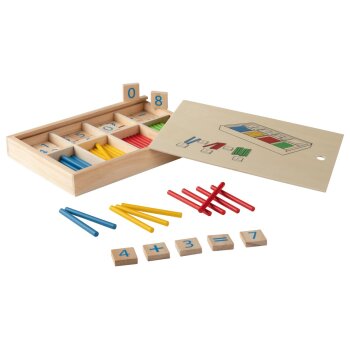 lupilu® Stäbchen-Spiel / Holz-Gedächtnisspiel / Buchstabenwürfel-Spiel / Karotten-Steckspiel / Kaktus-Steckspiel - B-Ware