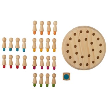 lupilu® Stäbchen-Spiel / Holz-Gedächtnisspiel / Buchstabenwürfel-Spiel / Karotten-Steckspiel / Kaktus-Steckspiel - B-Ware