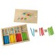 lupilu® Stäbchen-Spiel / Holz-Gedächtnisspiel / Buchstabenwürfel-Spiel / Karotten-Steckspiel / Kaktus-Steckspiel - B-Ware