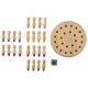 lupilu® Stäbchen-Spiel / Holz-Gedächtnisspiel / Buchstabenwürfel-Spiel / Karotten-Steckspiel / Kaktus-Steckspiel - B-Ware