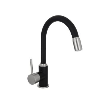 LIVARNO® LED-Spültischarmatur (satiniert-schwarz) - B-Ware sehr gut
