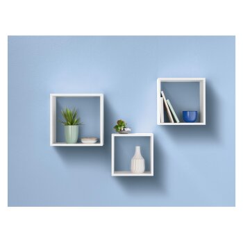 LIVARNO HOME Regalwürfel-Set, 3 Stück (Weiß) - B-Ware neuwertig