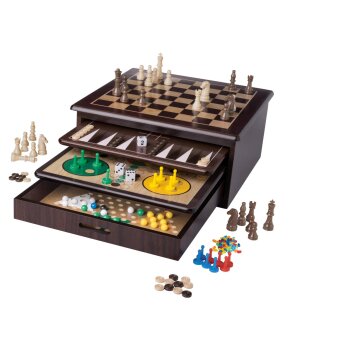 lupilu® 10in1 Holz-Spielesammlung - B-Ware Transportschaden Kosmetisch
