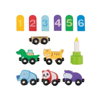 lupilu® Geburtstags- Eisenbahn-Set - B-Ware