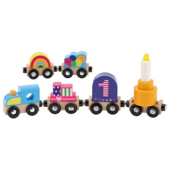 lupilu® Geburtstags- Eisenbahn-Set - B-Ware