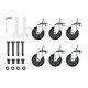 PARKSIDE® Montage-Rollbrett und Werkstatthocker - B-Ware Transportschaden Kosmetisch