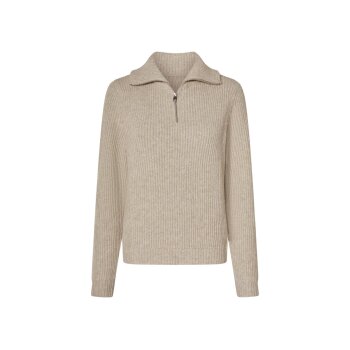 esmara® Damen Stricktroyer / Strickpullover, mit Wollanteil (Beige, L(44/46)) - B-Ware neuwertig