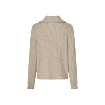 esmara® Damen Stricktroyer / Strickpullover, mit Wollanteil (Beige, L(44/46)) - B-Ware neuwertig