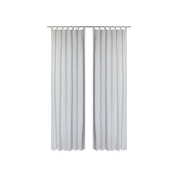 LIVARNO home Vorhangschal-Set, 2-teilig (grau/Streifen) - B-Ware sehr gut