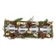 LIVARNO home Adventskranz rechteckig mit 4 Teelichthaltern (Gold) - B-Ware sehr gut