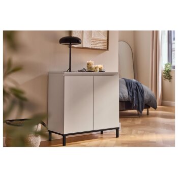 LIVARNO® Kommode, mit 2 Türen, kaschmirgrau -...