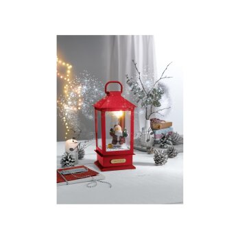 LIVARNO home Laterne mit Schneefunktion und Musik (Weihnachtsmann) - B-Ware sehr gut