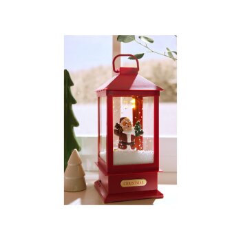 LIVARNO home Laterne mit Schneefunktion und Musik (Weihnachtsmann) - B-Ware sehr gut