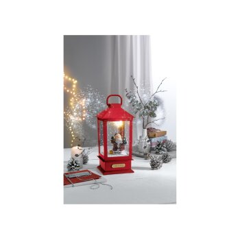 LIVARNO home Laterne mit Schneefunktion und Musik (Weihnachtsmann) - B-Ware sehr gut