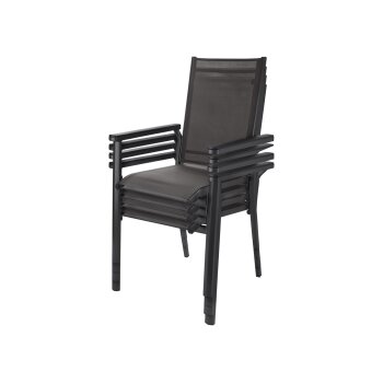 LIVARNO home Alu-Stapelsessel »Houston«, grau - B-Ware