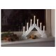 LIVARNO home Fensterbogen 7 Flammen LED (eckig/weiß) - B-Ware Transportschaden Kosmetisch