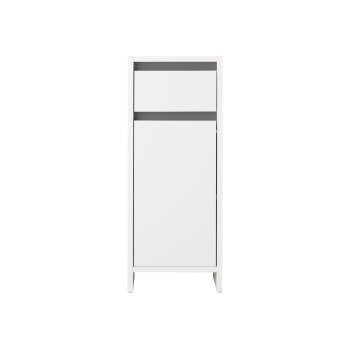 LIVARNO home Seitenschrank Oslo, mit Tür und Schublade, weiß - B-Ware