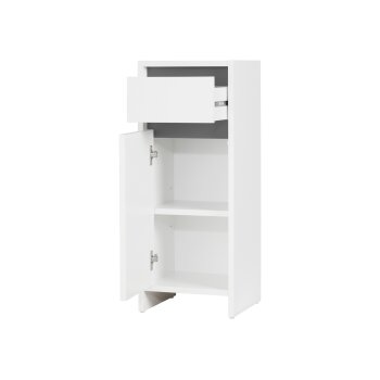 LIVARNO home Seitenschrank Oslo, mit Tür und Schublade, weiß - B-Ware