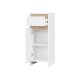 LIVARNO home Seitenschrank Oslo, mit Tür und Schublade, weiß - B-Ware