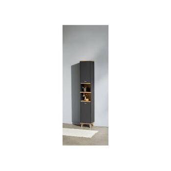 LIVARNO home Hochschrank »Corfu«, mit 2 offenen Ablagefächern und Türen - B-Ware