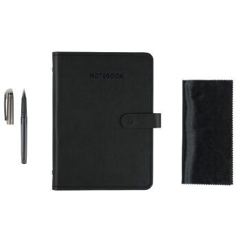 crelando® Notizbuch wiederverwendbar A5 (Schwarz) - B-Ware sehr gut