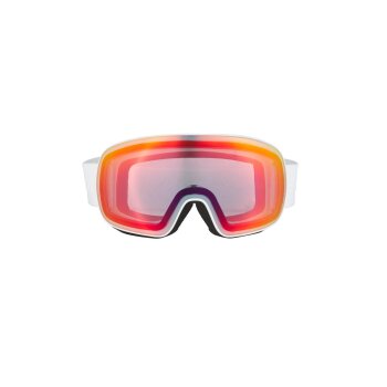 CRIVIT Damen Herren Ski- und Snowboardbrille, mit selbsttönendem Visier (Weiß) - B-Ware neuwertig