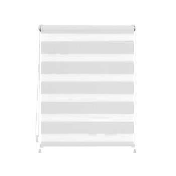 Lichtblick Duo-Rollo Klemmfix, ohne Bohren, verspannt, blickdicht, ab 45 x 150 cm (Weiß, 100 x 150 cm) - B-Ware sehr gut