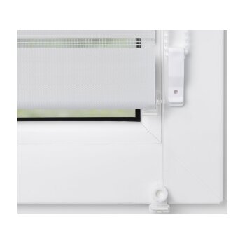 Lichtblick Duo-Rollo Klemmfix, ohne Bohren, verspannt, blickdicht, ab 45 x 150 cm (Weiß, 100 x 150 cm) - B-Ware sehr gut