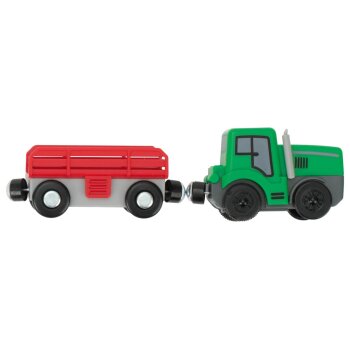 lupilu® Eisenbahn-Set Feuerwehr / Eisenbahn-Set Passagierzug / Eisenbahn-Set Farm, 36-teilig / 50-teilig / 49-teilig - B-Ware