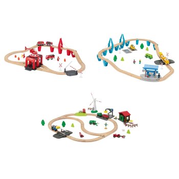 LUPILU® Holzeisenbahn-Sets - B-Ware