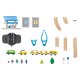 lupilu® Eisenbahn-Set Feuerwehr / Eisenbahn-Set Passagierzug / Eisenbahn-Set Farm, 36-teilig / 50-teilig / 49-teilig - B-Ware
