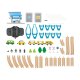lupilu® Eisenbahn-Set Feuerwehr / Eisenbahn-Set Passagierzug / Eisenbahn-Set Farm, 36-teilig / 50-teilig / 49-teilig - B-Ware