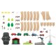 lupilu® Eisenbahn-Set Feuerwehr / Eisenbahn-Set Passagierzug / Eisenbahn-Set Farm, 36-teilig / 50-teilig / 49-teilig - B-Ware