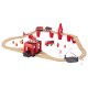 lupilu® Eisenbahn-Set Feuerwehr / Eisenbahn-Set Passagierzug / Eisenbahn-Set Farm, 36-teilig / 50-teilig / 49-teilig - B-Ware