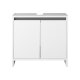 LIVARNO home Waschbeckenunterschrank »Oslo«, mit 2 Türen, weiß - B-Ware