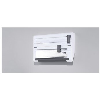 LIVARNO home Küchenrollenhalter, Wandmontage mittels Klebehaken - B-Ware