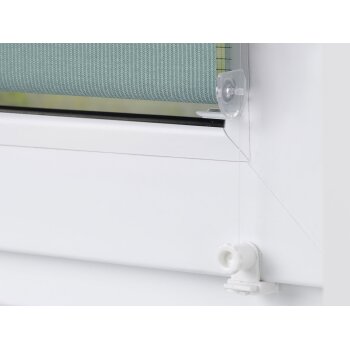 Lichtblick Duo-Rollo Klemmfix, ohne Bohren, verspannt, blickdicht, ab 45 x 150 cm (Salbei, 80 X 200 CM) - B-Ware neuwertig