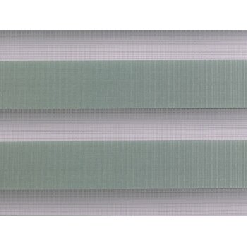 Lichtblick Duo-Rollo Klemmfix, ohne Bohren, verspannt, blickdicht, ab 45 x 150 cm (Salbei, 80 X 200 CM) - B-Ware neuwertig