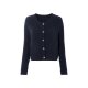 esmara® Damen Cardigan, aus weichem Lochstrick (navy, XS(32/34)) - B-Ware neuwertig