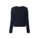 esmara® Damen Cardigan, aus weichem Lochstrick (navy, XS(32/34)) - B-Ware neuwertig