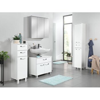 LIVARNO LIVING® Spiegelschrank »Palermo«, in Hochglanz-Optik - B-Ware