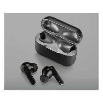 SILVERCREST® True Wireless Bluetooth®-In-Ear-Kopfhörer STSK A4 B2, mit Ladecase, schwarz - B-Ware