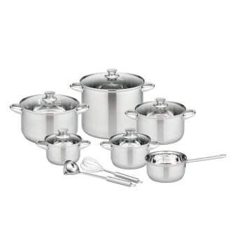 GSW Kochtopf-Set Rigo, 13-teilig, Edelstahl - B-Ware sehr...