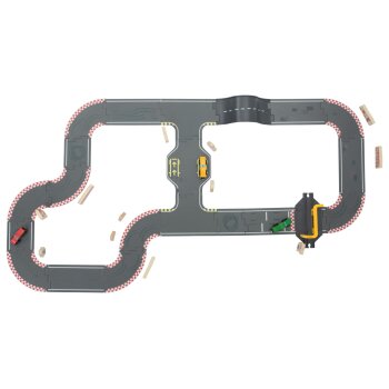 lupilu® Straßen-Set Stadt / Straßen-Set Rennstrecke, 35-teilig / 38-teilig (Rennstrecke) - B-Ware sehr gut