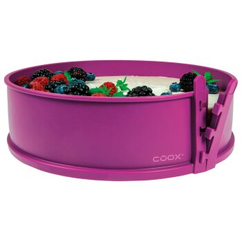 Coox Silikon-Backform Springform inkl. Glasboden (Lila) -...
